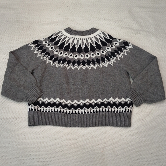 Ann Taylor Fair Isle Raglan Sweater Size XL - Picture 4 of 6